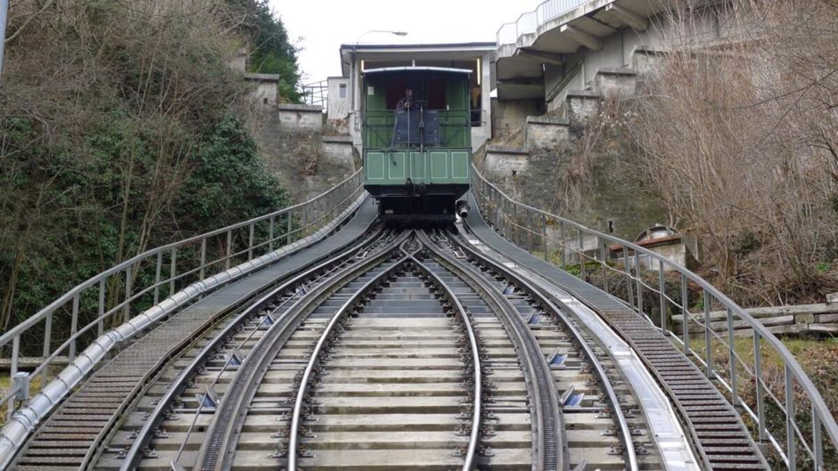 What is a funicular railway?