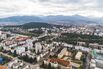 View from above of Podgorica, the capital of Montenegro