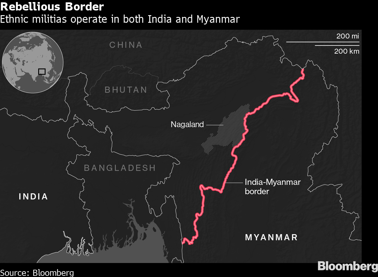 India Accuses China Of Helping Rebel Groups On Myanmar Border - Bloomberg