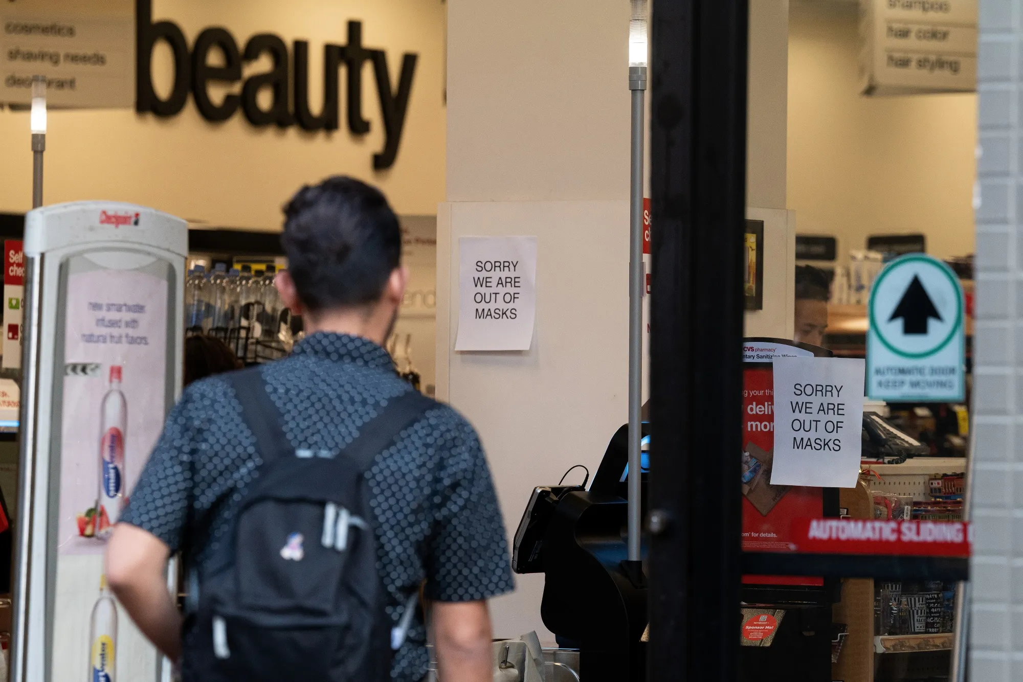 A customer enters a CVS store&nbsp;in San Francisco, California on Feb. 26.&nbsp;