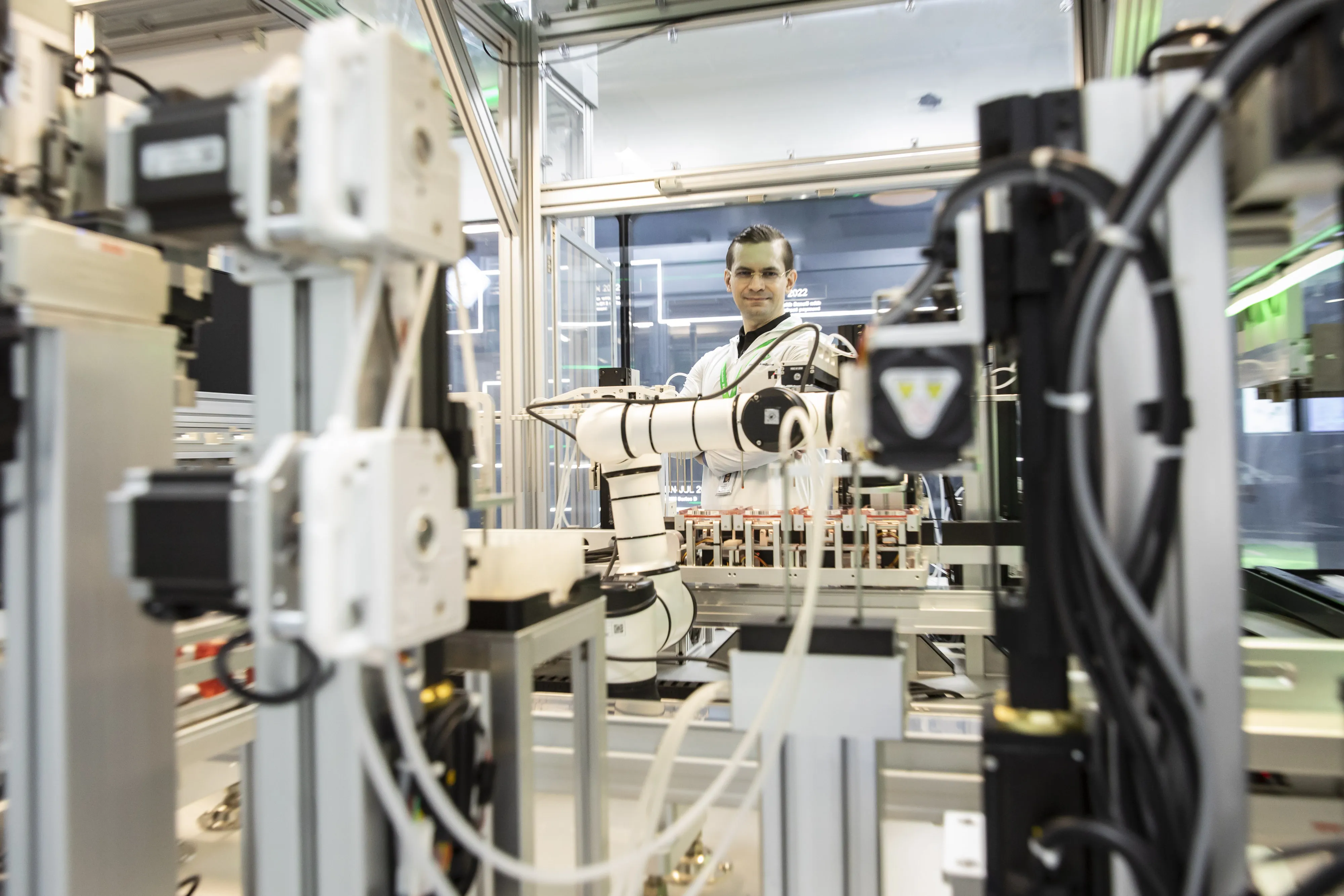 Alex Zhavoronkov, founder and CEO of Insilico Medicine, at the company's AI-run robotic laboratory in Suzhou, China.