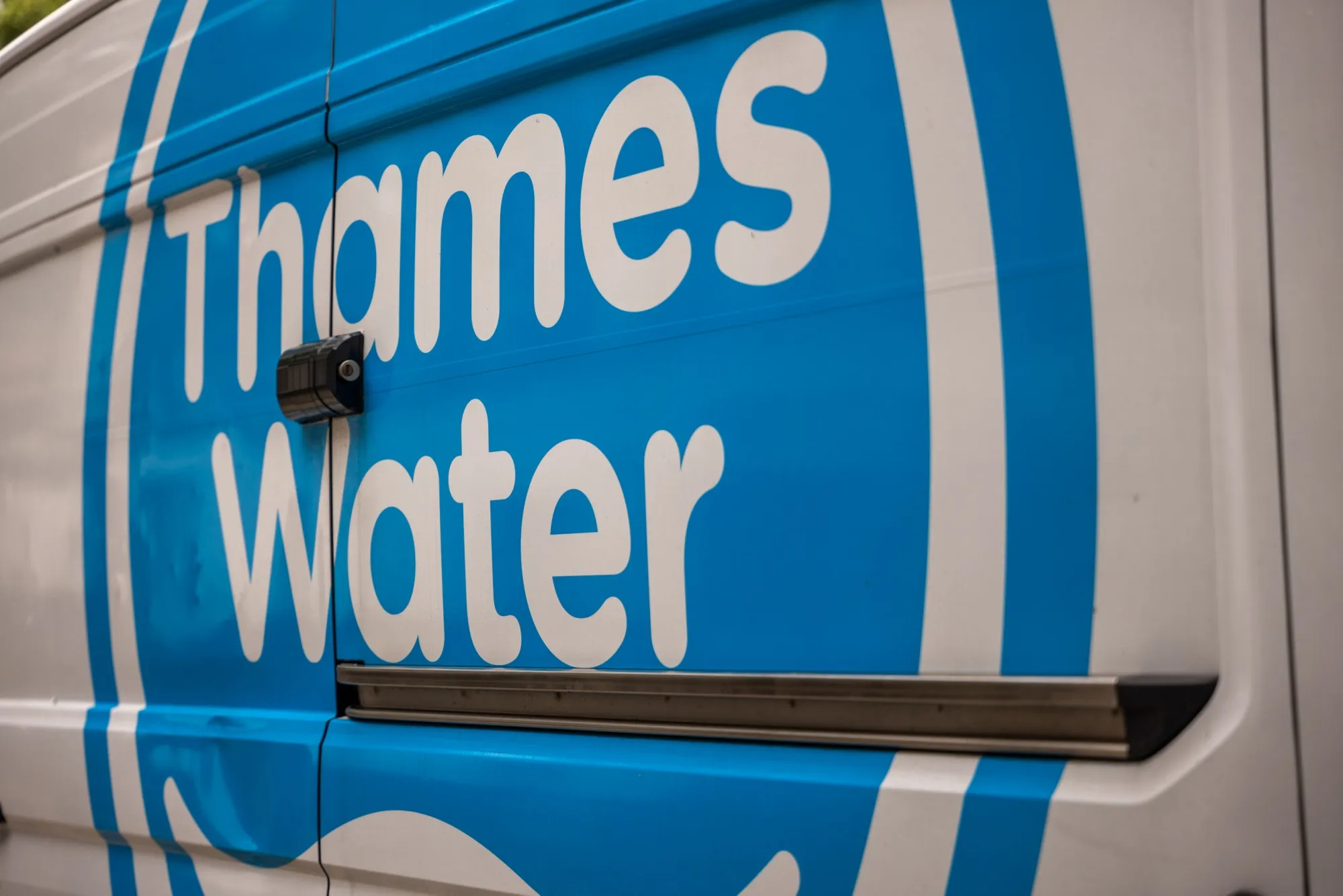 A Thames Water maintenance van in London, UK.