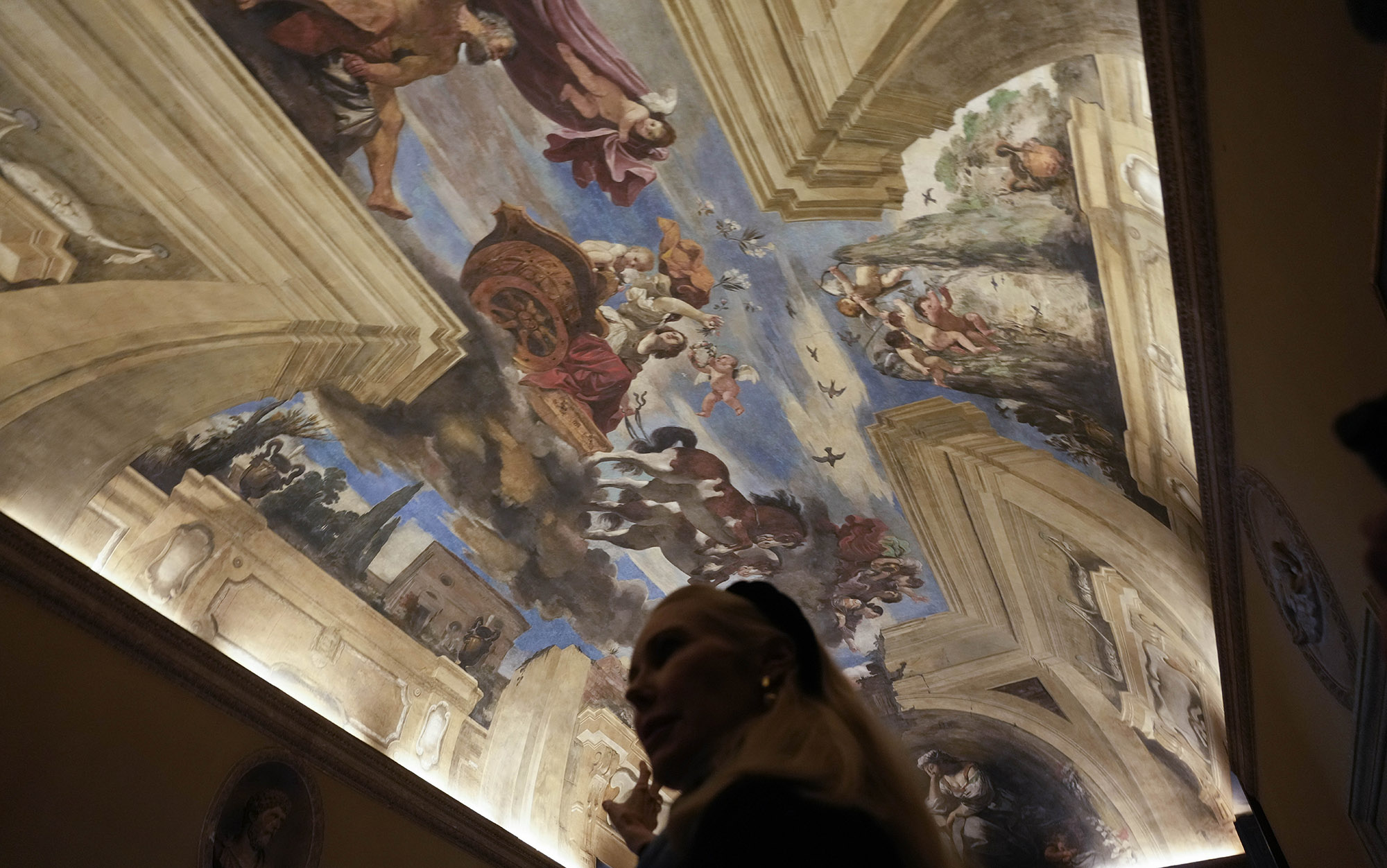 A fresco by Guercino inside The Casino dell’Aurora.