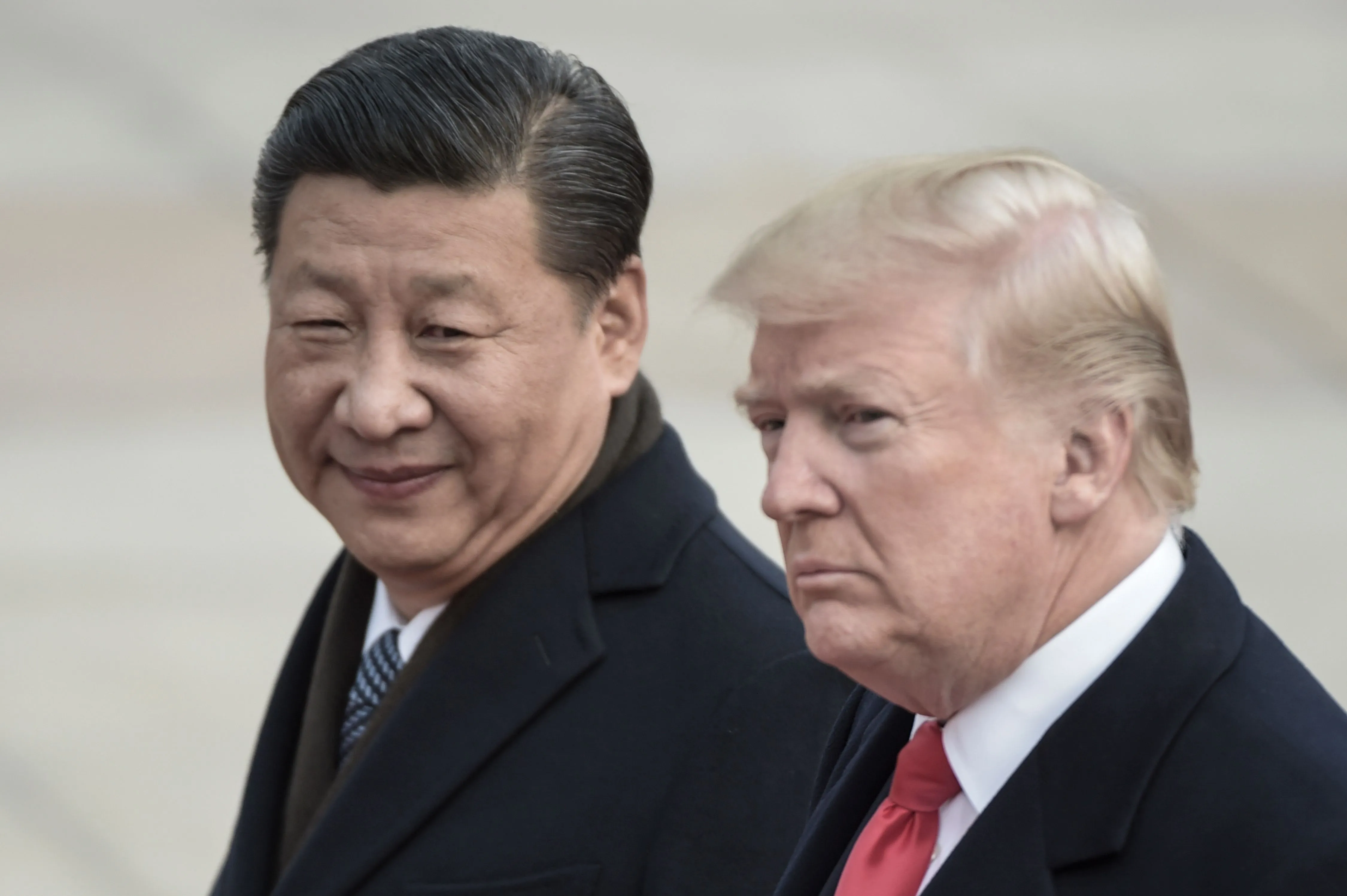 Xi Jinping and Donald Trump in 2017.