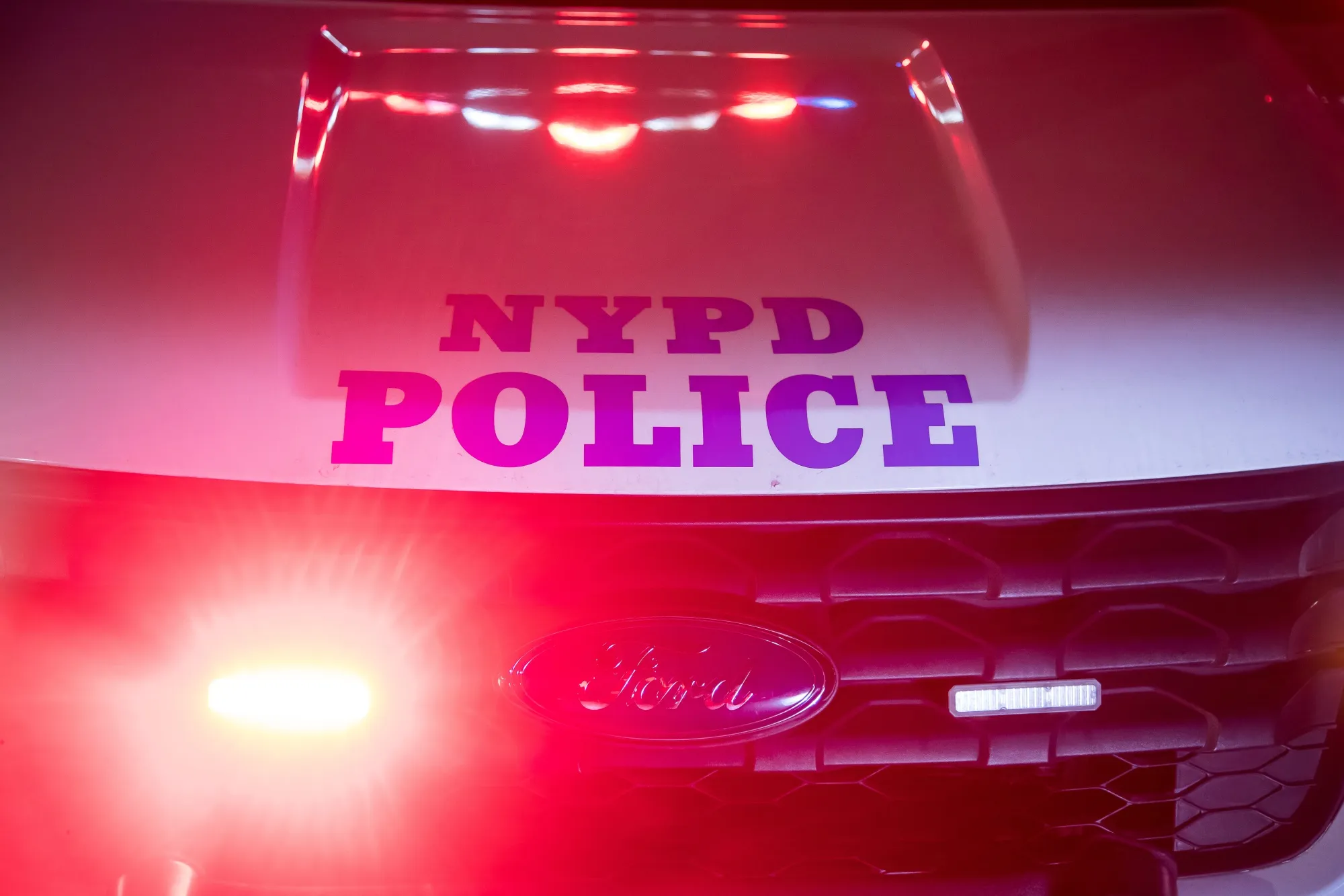 A New York Police Department vehicle.