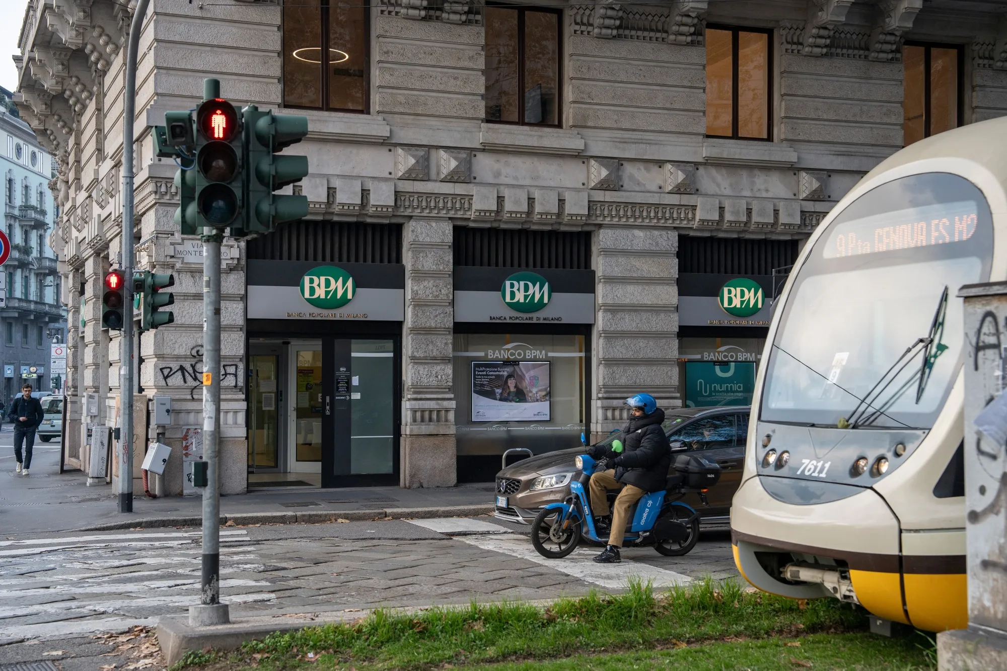 A Banco BPM SpA bank branch in Milan.&nbsp;