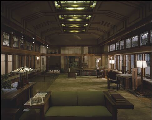 Living room from the Little House, Wayzata, Minn., 1912–14.