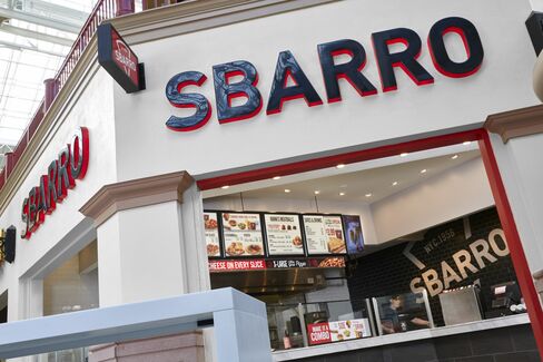 A new stand-alone Sbarro restaurant. Source: Sbarro