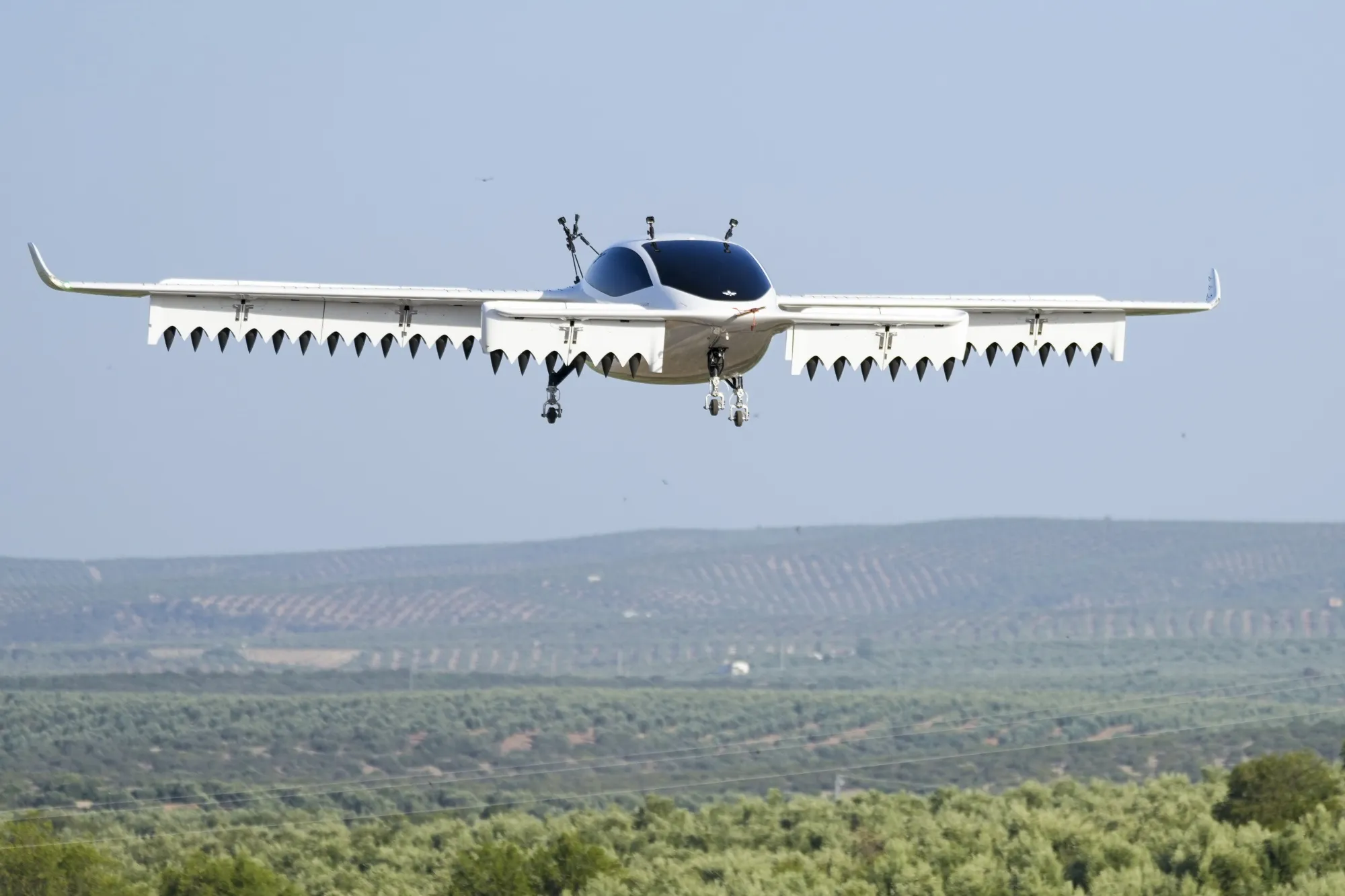 A Lilium NV electric vertical take-off and landing&nbsp;aircraft.&nbsp;