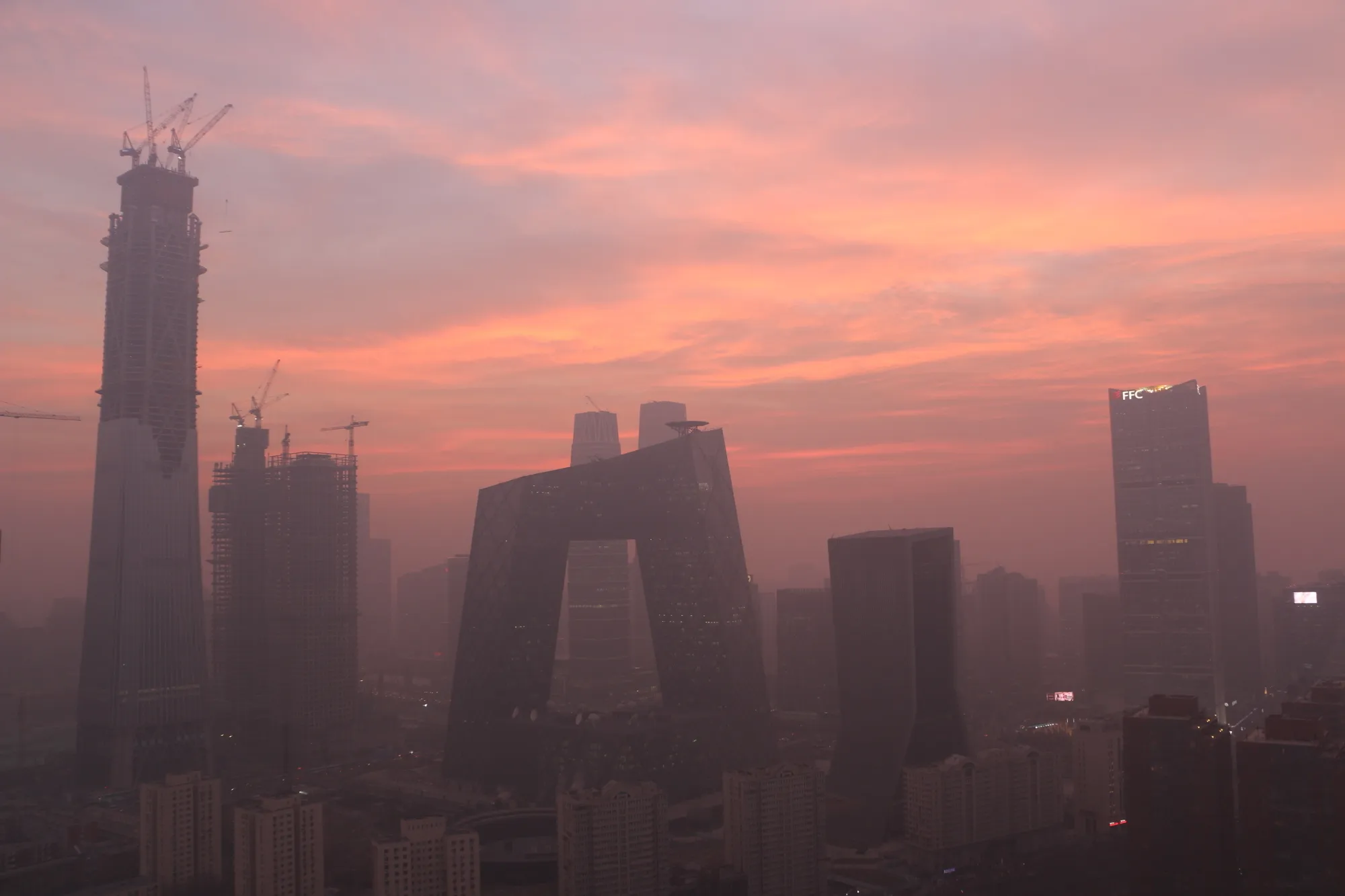 Heavy smog in Beijing on Dec. 16.
