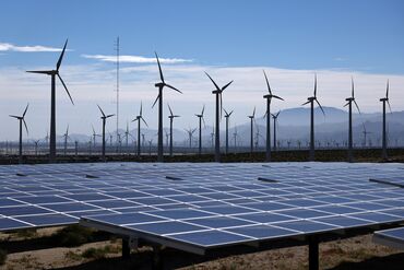 Wind Turbines In Palm Springs, California