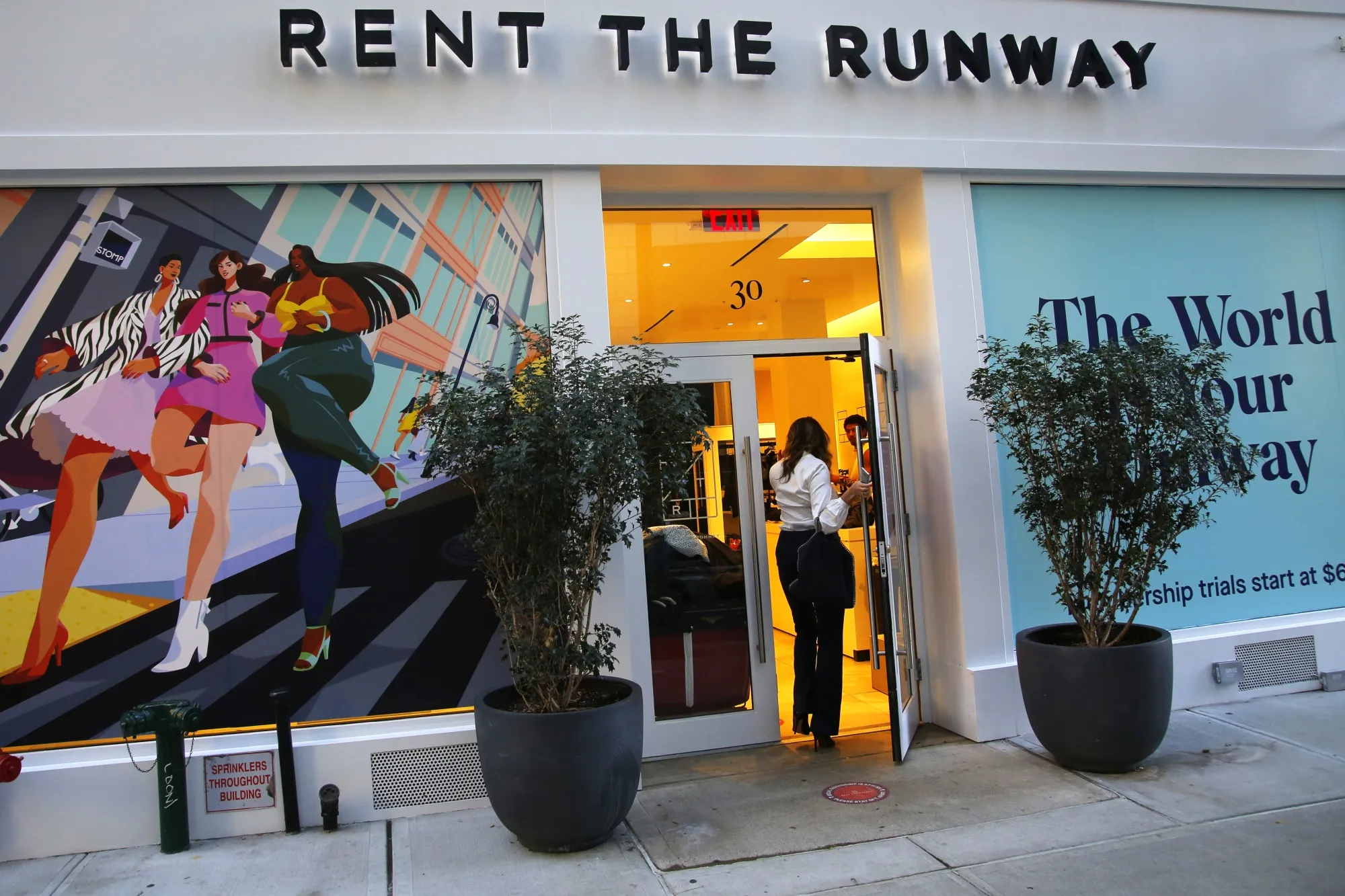 A Rent the Runway store in New York City on Oct. 22.