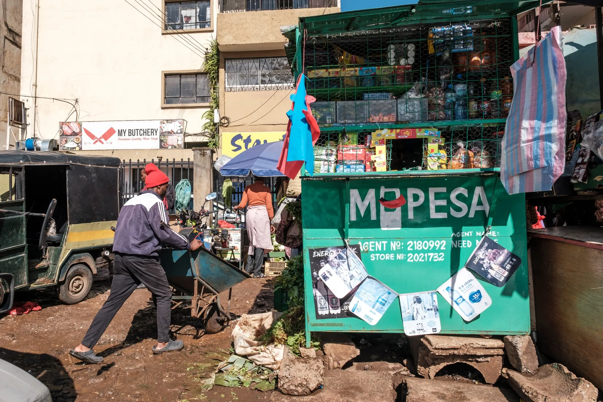 Earnings from mobile-money product M-Pesa now account for about 43% of service revenue.