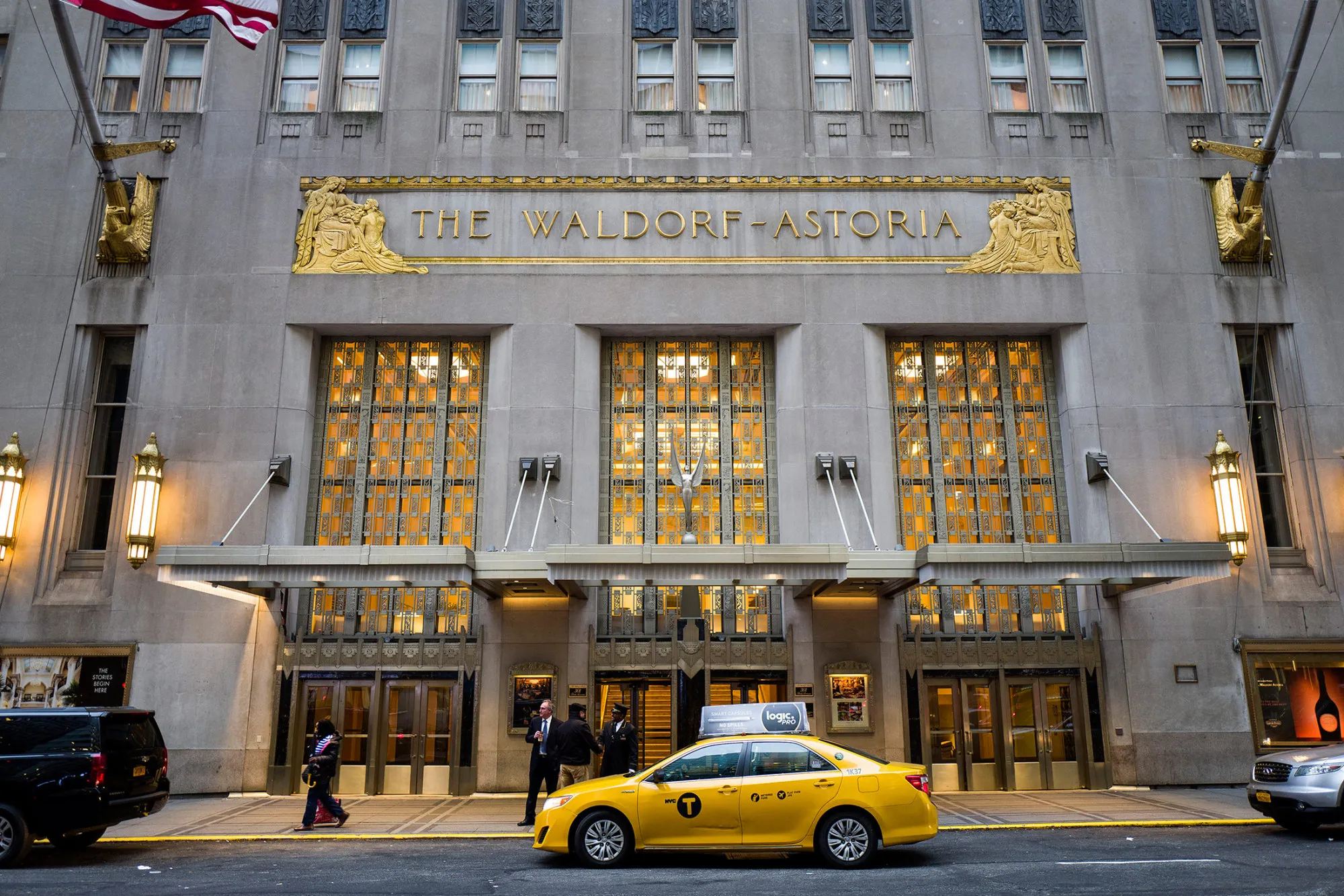 The Waldorf Astoria in New York.