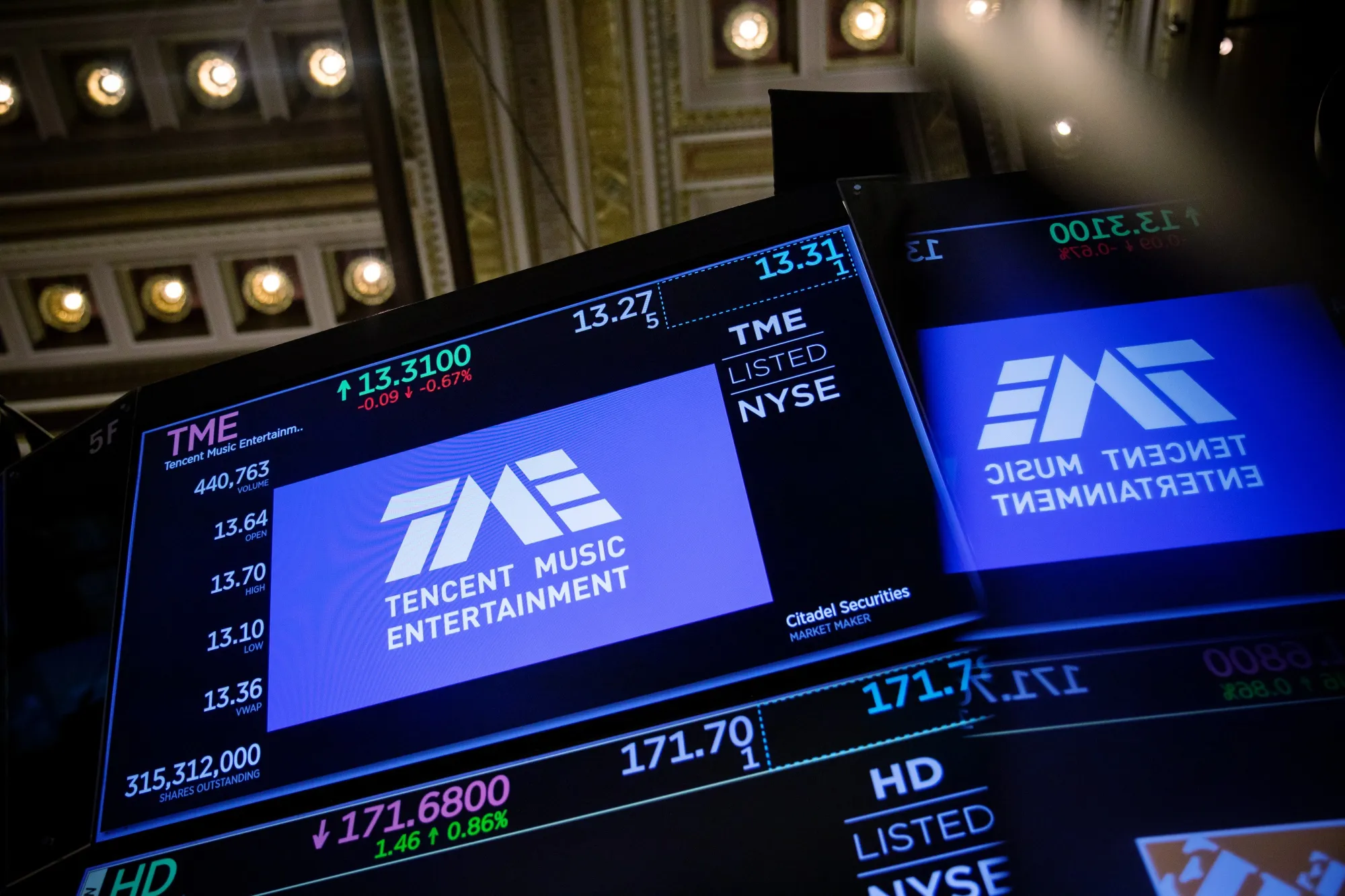 The online-music arm of&nbsp;Tencent Holdings Ltd.&nbsp;raised about $1.1 billion in its U.S. IPO in 2018 after pricing the offering at the bottom of a marketed range.&nbsp;