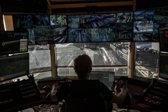 Control room of paper mill 