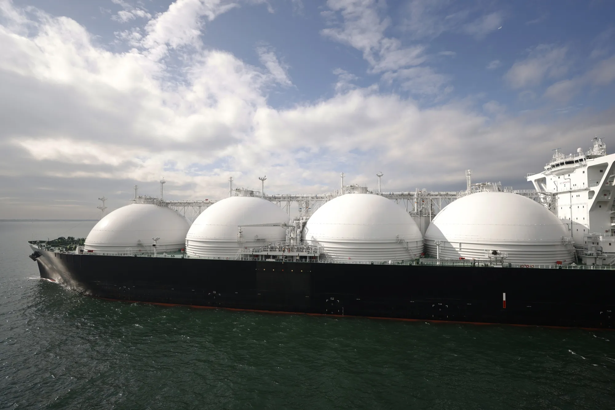 The liquefied natural gas&nbsp;tanker Sohshu Maru berth in&nbsp;Chiba Prefecture, Japan, on Dec. 17.