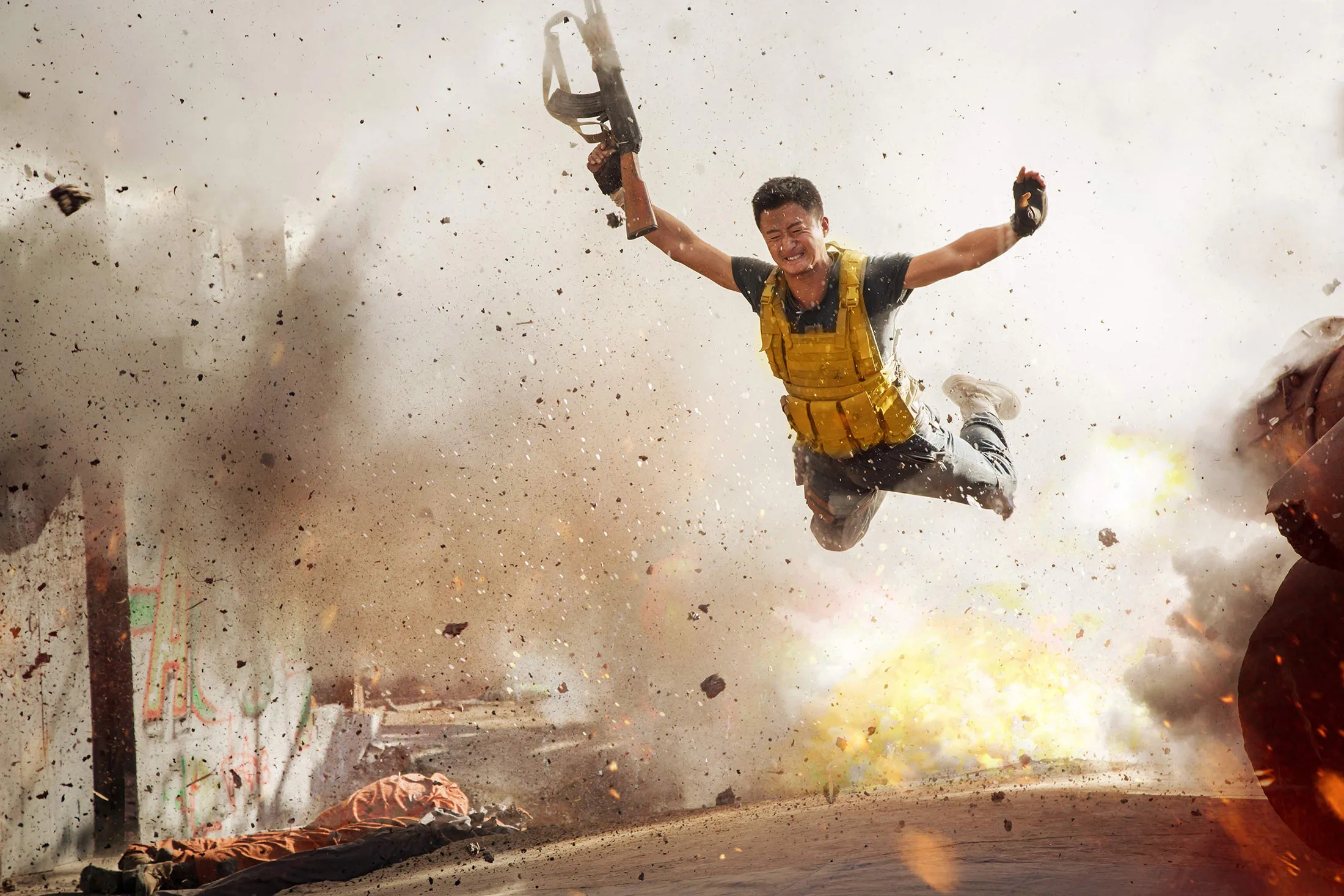 Wu Jing stars in the film 'Wolf Warrior 2.'
