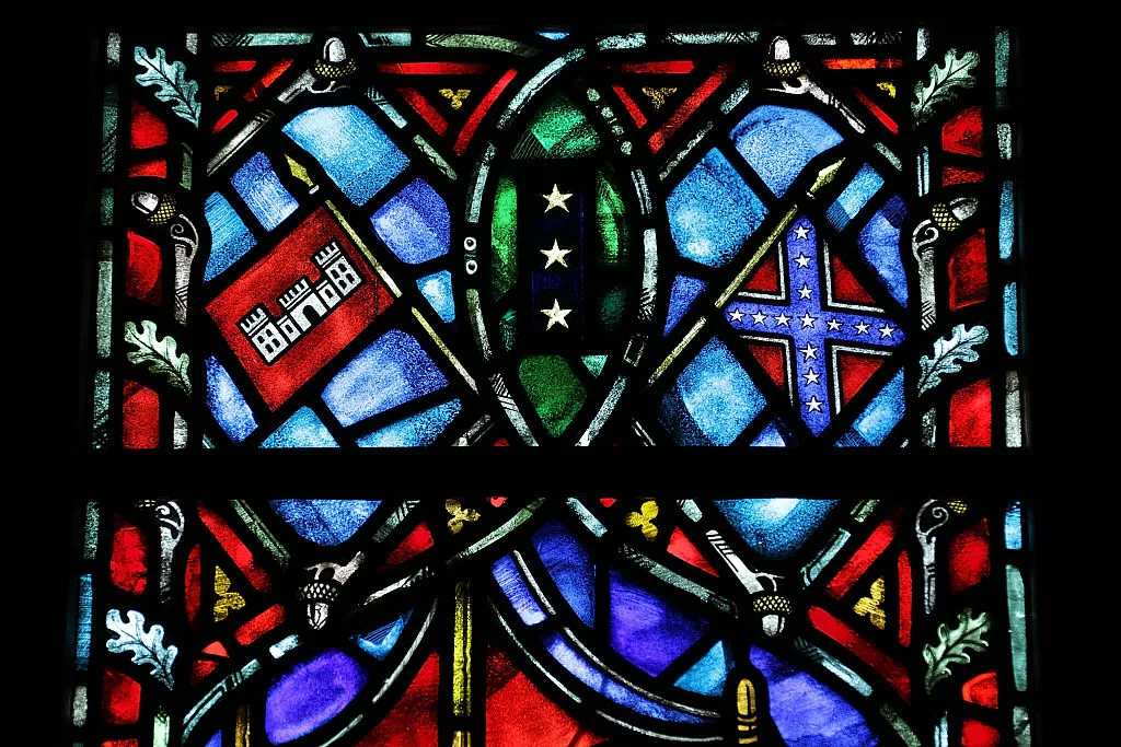 A stained-glass window at the Washington National Cathedral in 2015.