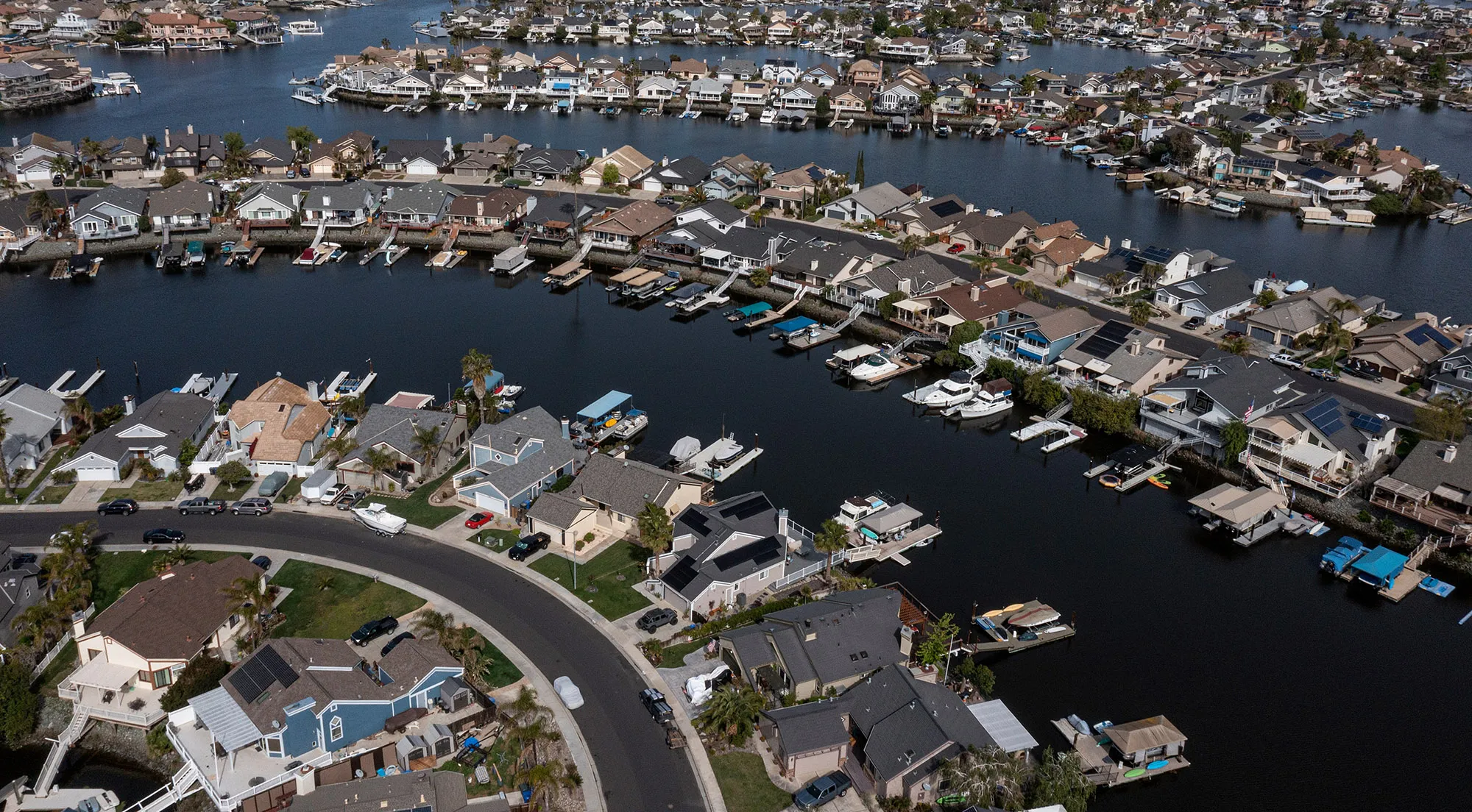 Homes in Discovery Bay, California.