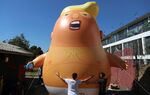 A balloon in the shape of President Trump destined to be flown over London during the president's upcoming visit.