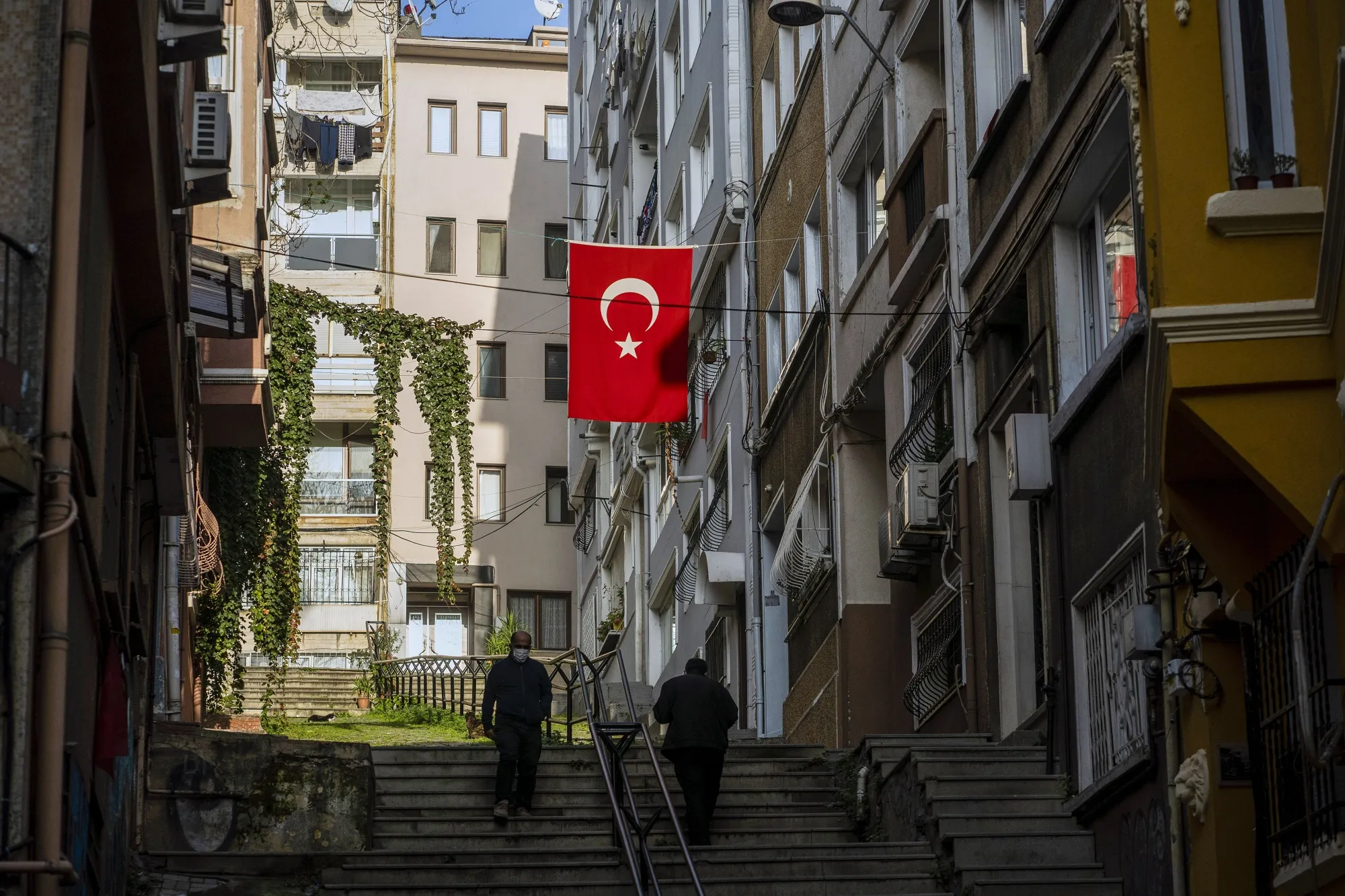 Residential apartment buildings in&nbsp;Istanbul, Turkey.