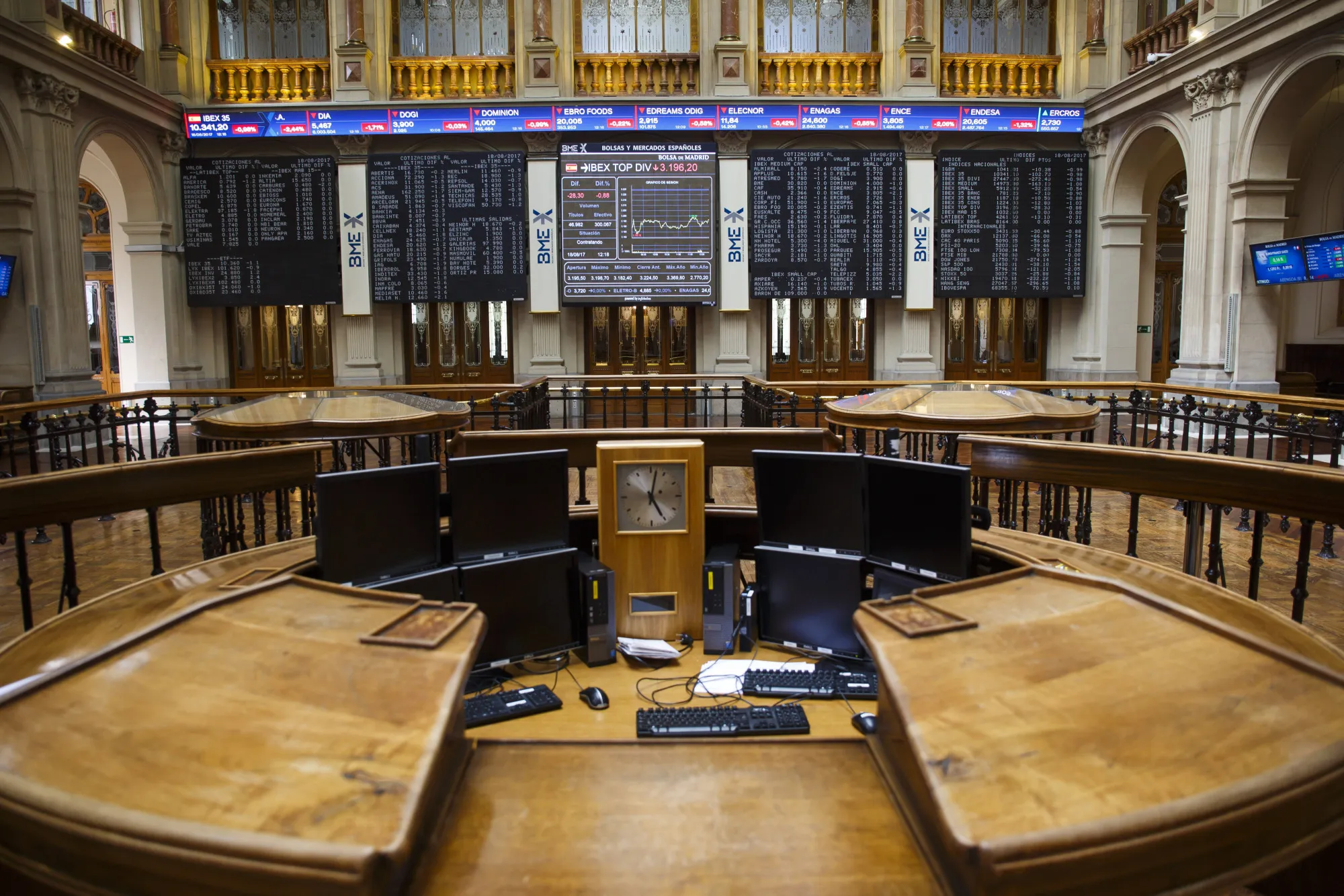 The Madrid stock exchange.