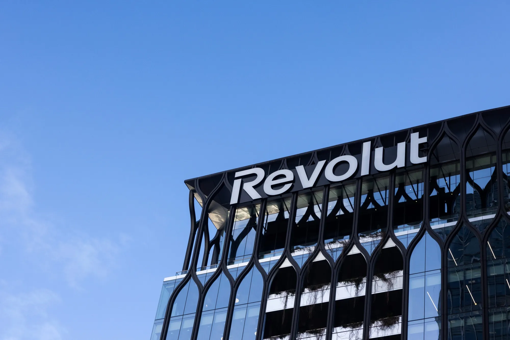 The Revolut headquarters in Canary Wharf, London.
