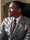 Houndstooth blazer by Brunello Cucinelli, $3,880; poplin shirt by Tom Ford, $560; stripe tie by the Tie Bar, $19; Palladium tie bar by Dior Homme, $490