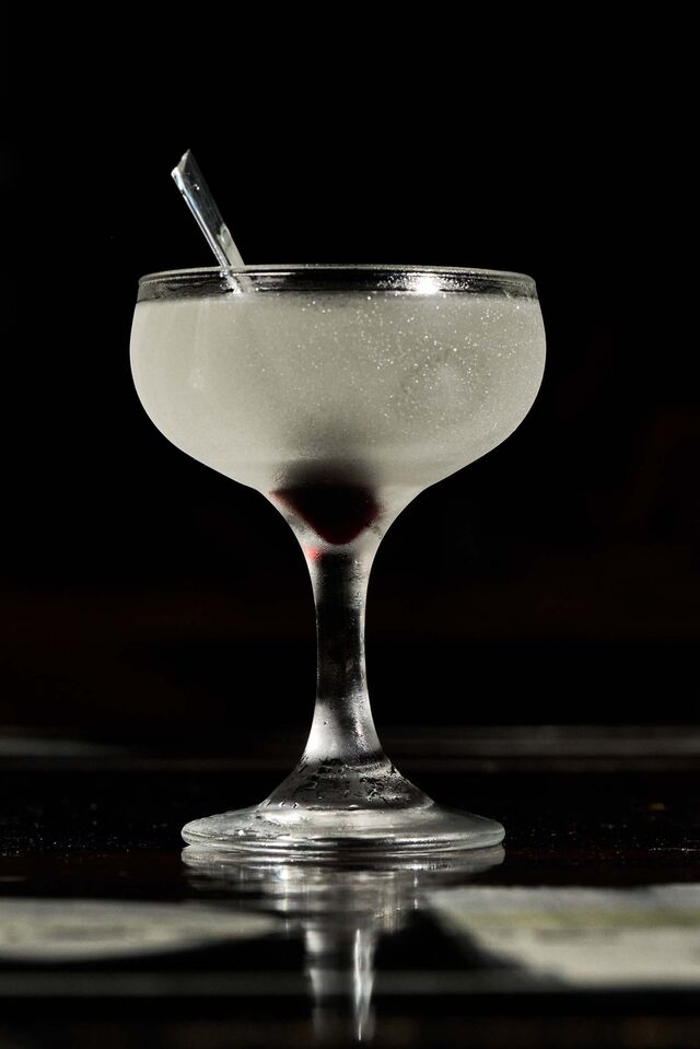 An appletini at Liquid Diet.