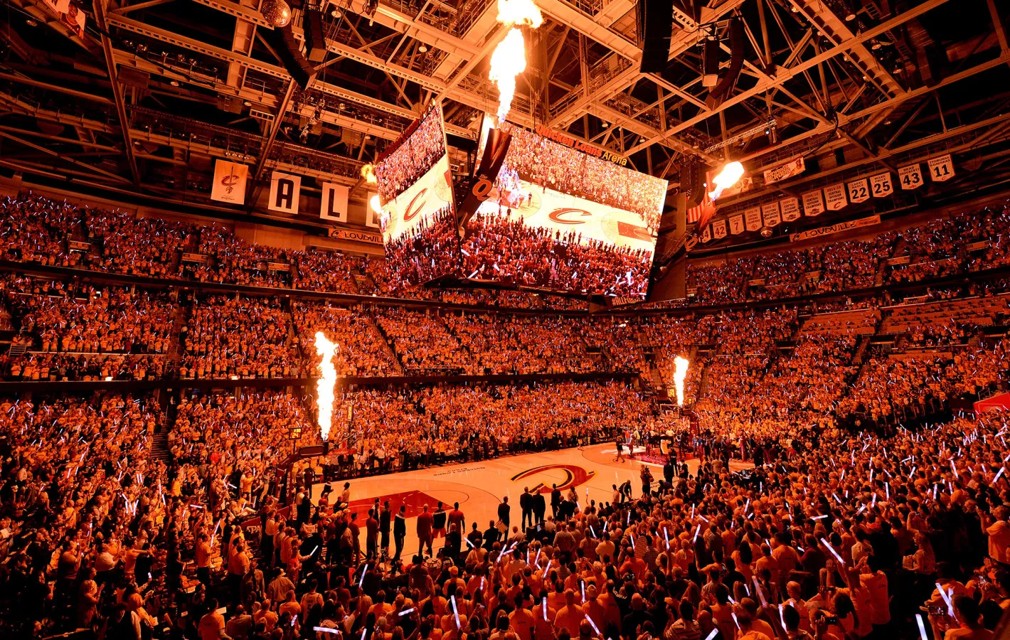 Game Four of the Eastern Conference Finals for the Cavaliers at Quicken Loans Arena in Cleveland in 2015.