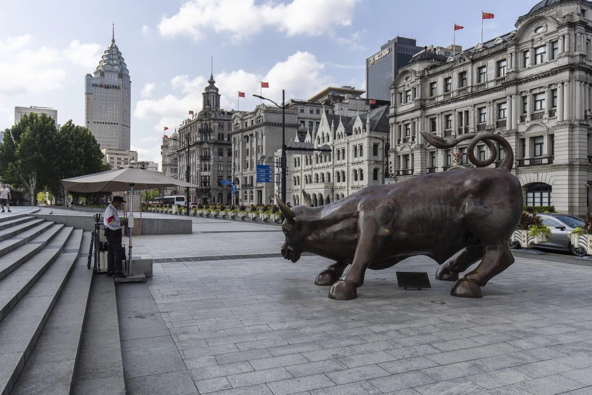 The Bund in Shanghai, Aug. 14, 2024.