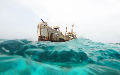 A shipwreck turned military outpost.