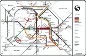 A Recreated S Bahn Map From A Divided Berlin Bloomberg