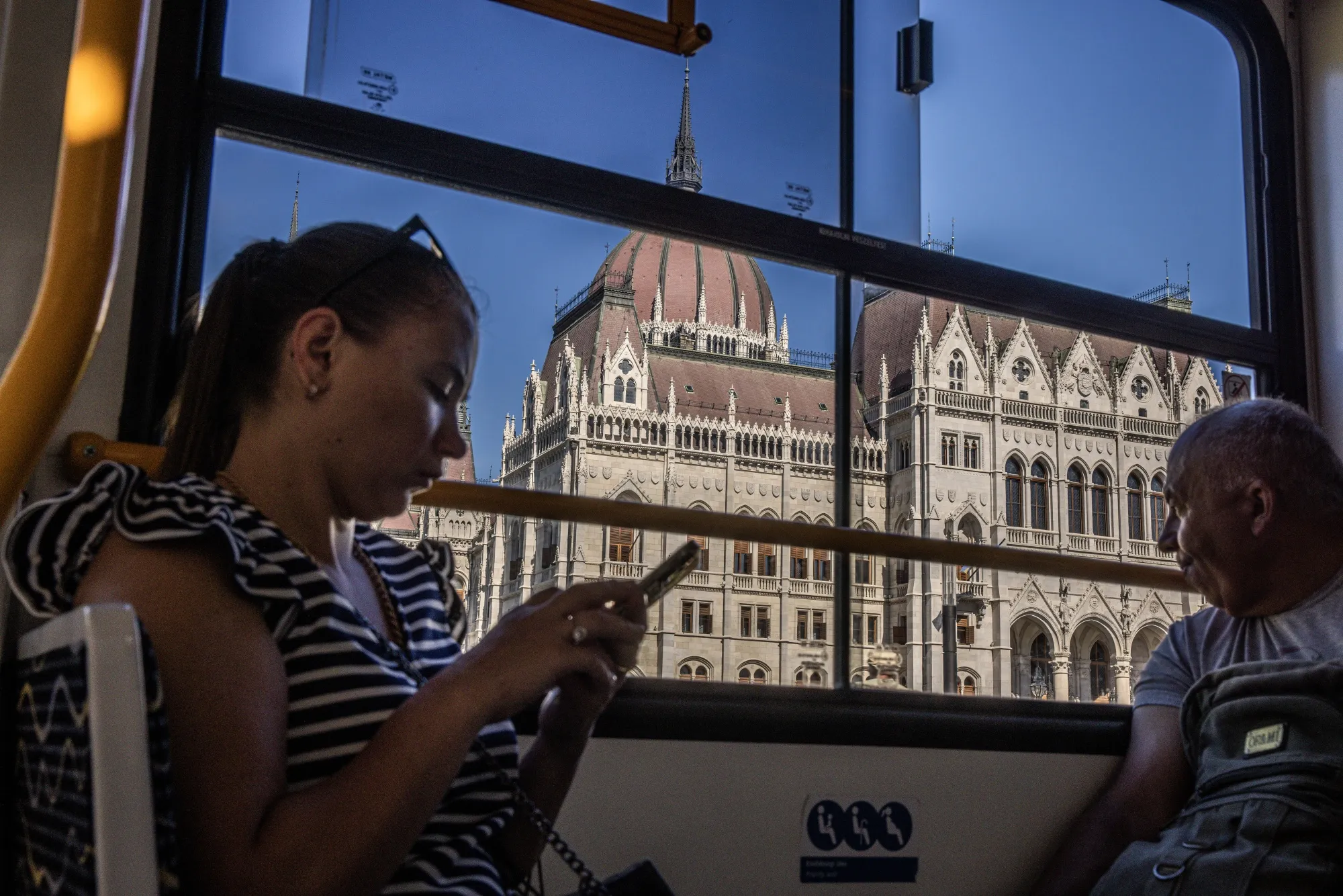 The Hungarian parliament building in Budapest.&nbsp;