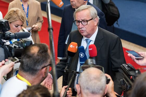 EU’s Juncker Says the Risk of a No-Deal Brexit Is Now ‘Palpable’