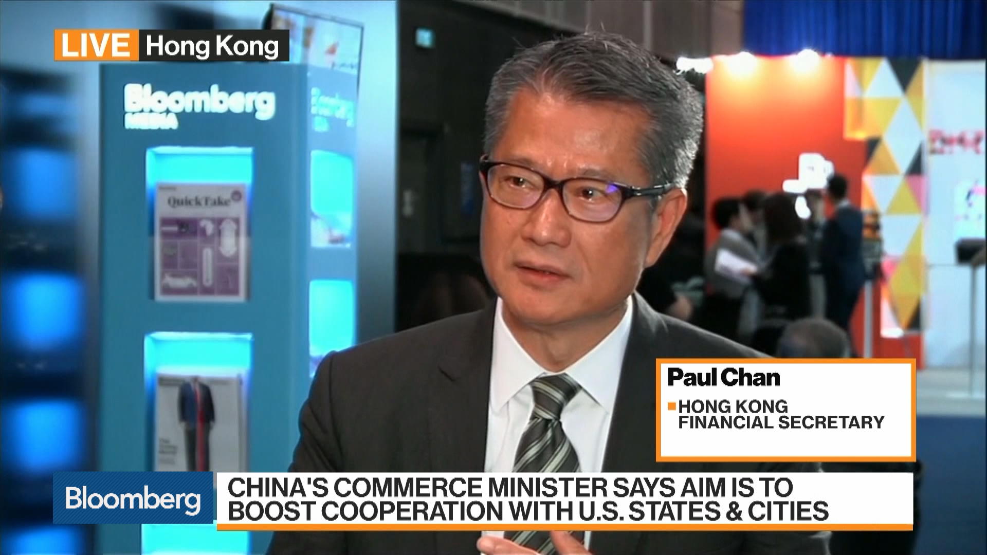 Hong Kong Financial Secretary On Economy U S China Trade Property Hong Kong Financial Secretary On Economy U S China Trade Property Market Bloomberg