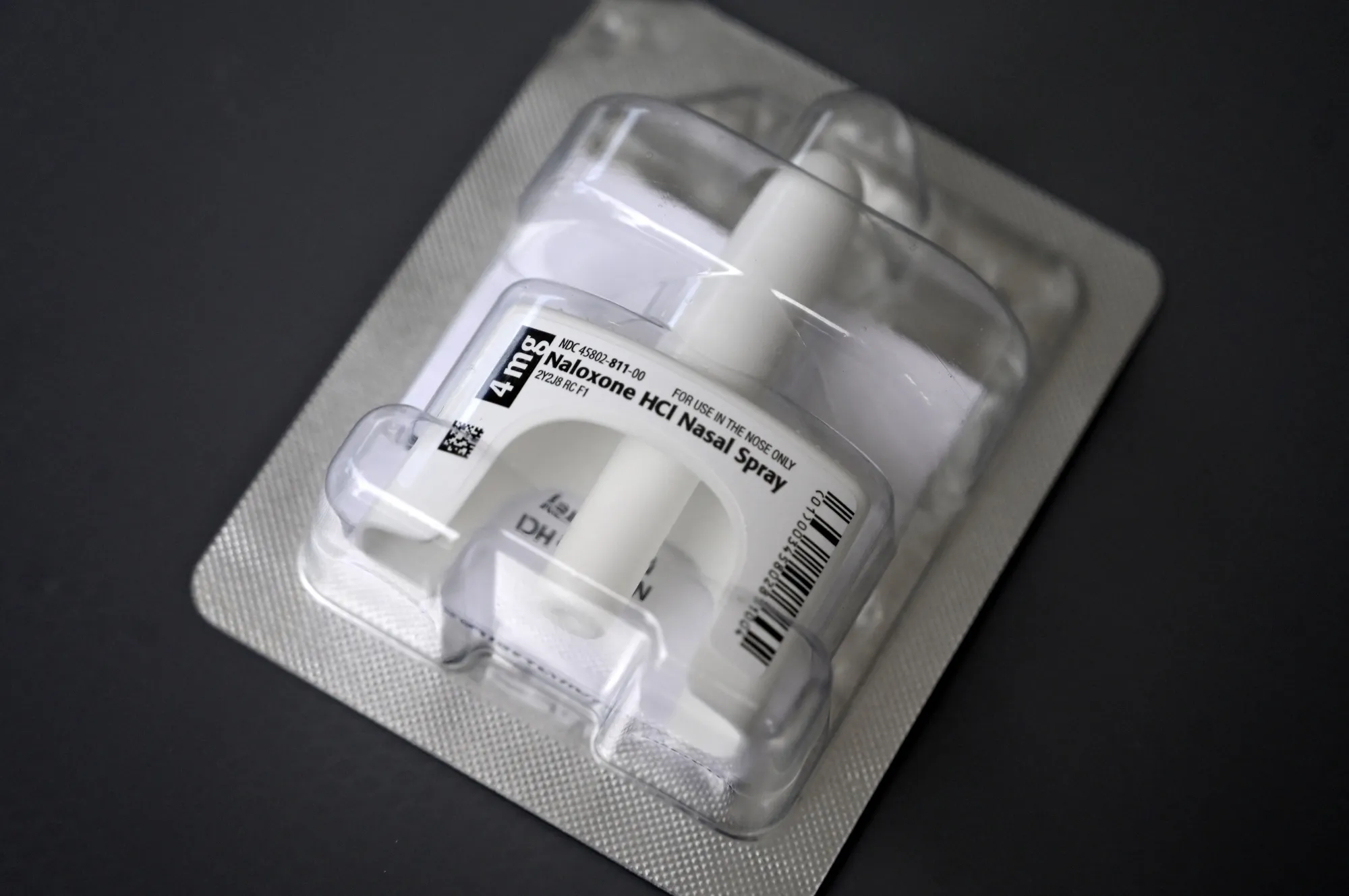 Naloxone, an over-the-counter version of Narcan.