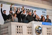 Reichert rings the opening bell at the New York Stock Exchange on Oct. 11, 2023.