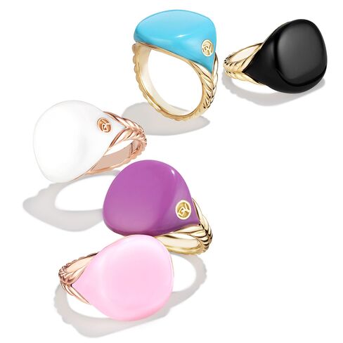David Yurman's Bubblegum Pinky Ring collection.