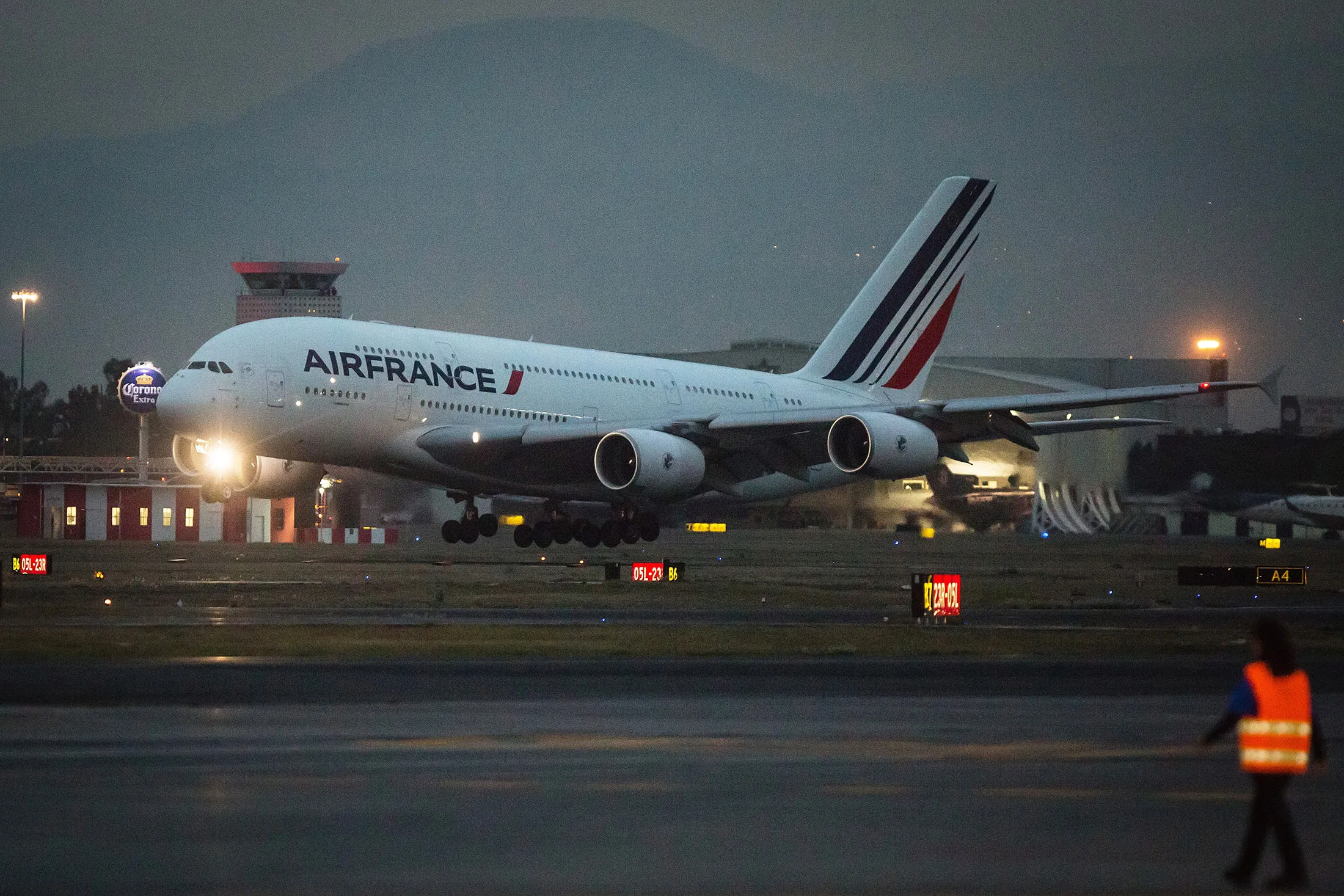 An Air France A380
