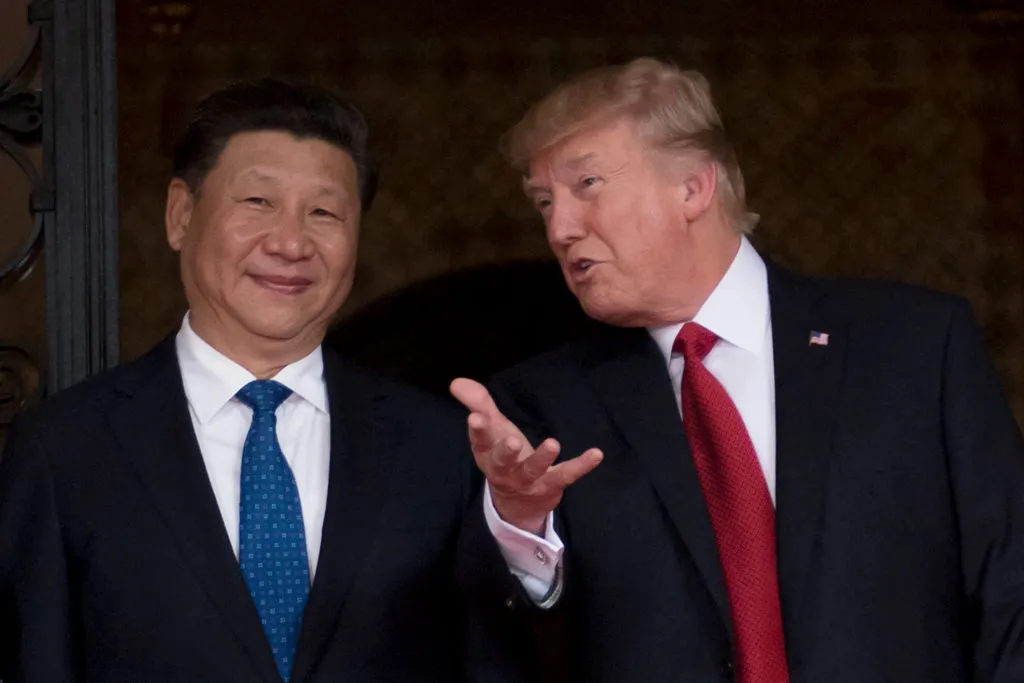 Xi Jinping and&nbsp;Donald Trump in 2017.&nbsp;