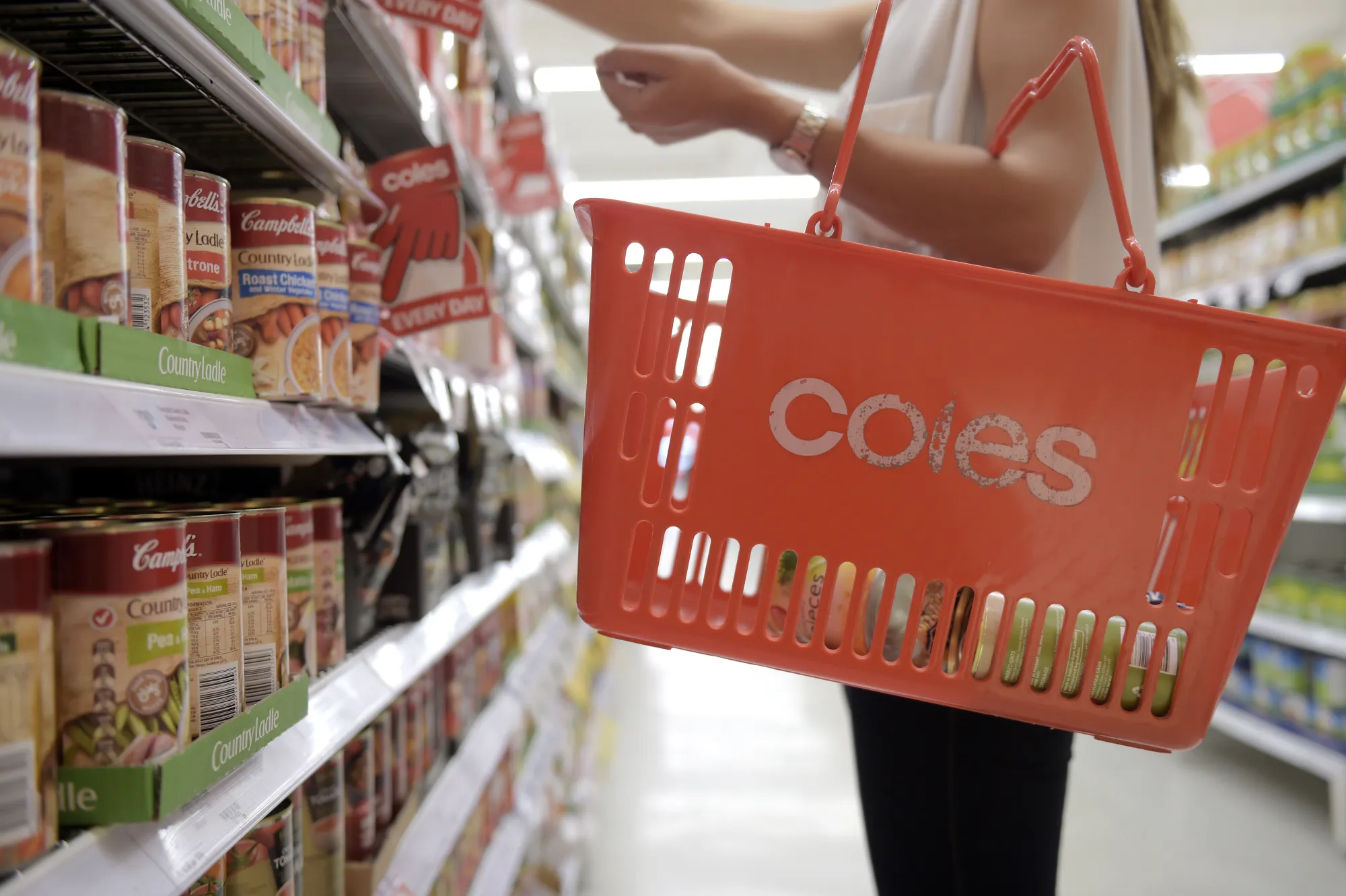 Inside a Coles Supermarket Ahead of Wesfarmers Fourth Quarter Earnings