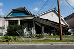 A collapsed house in New Orleans after Hurricane Ida, Sept. 3, 2021.&nbsp;