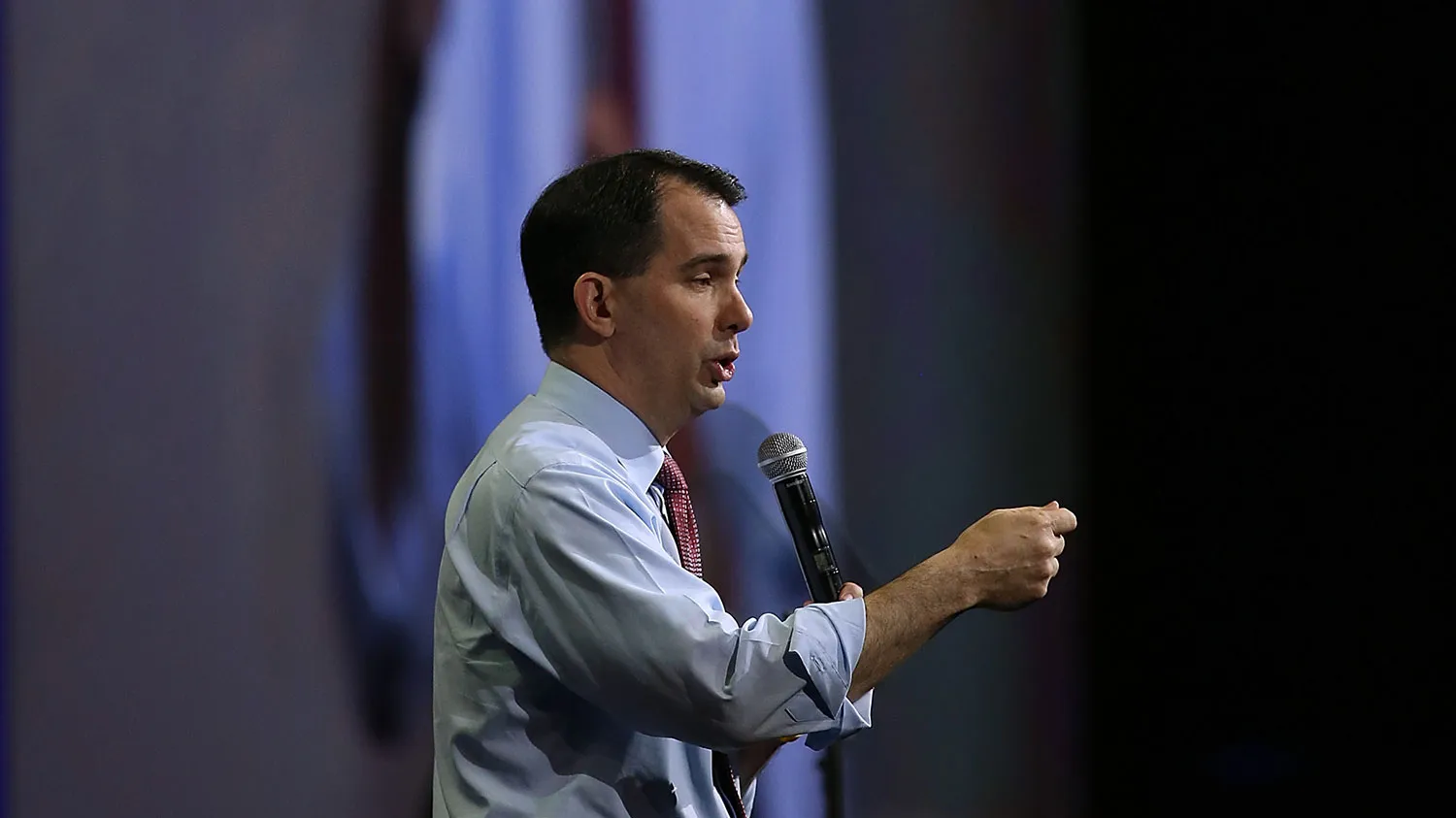 Wisconsin Gov. Scott Walker speaks during the NRA-ILA Leadership Forum at the 2015 NRA Annual Meeting &amp; Exhibits on April 10, 2015 in Nashville, Tennessee.

