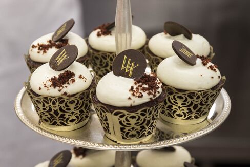 Red velvet cupcakes—one of the Waldorf's signature dishes.