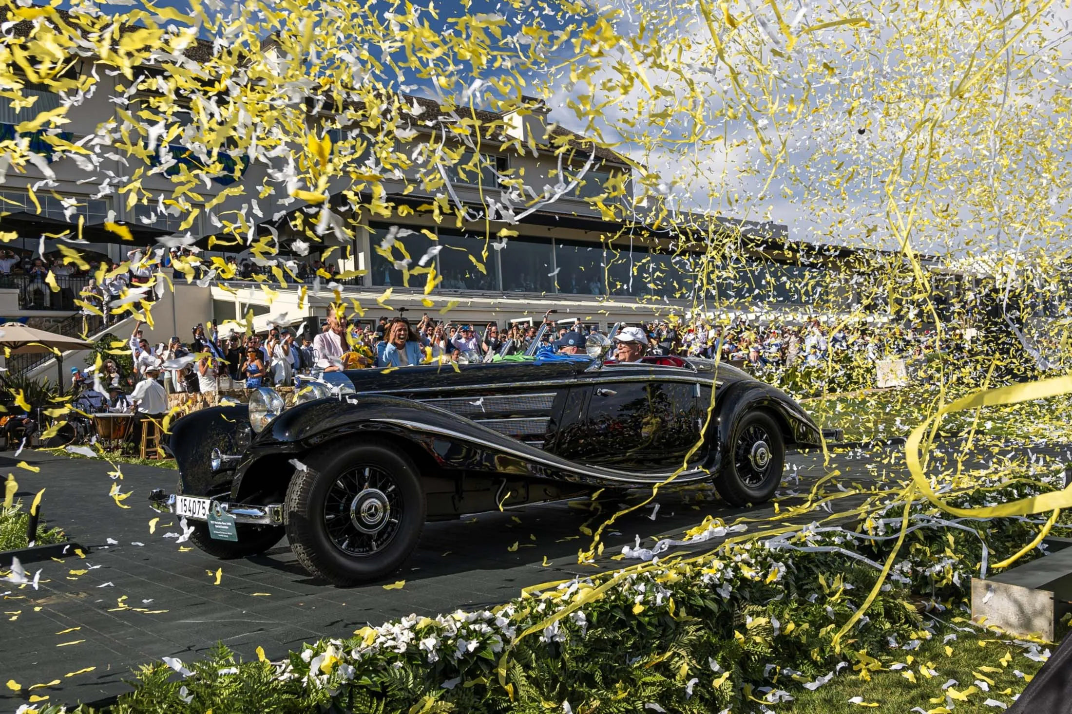 The 1937 Mercedes-Benz 540K Special Roadster won&nbsp;Best in Show at the 2023 Pebble Beach Concours d'Elegance in Pebble Beach, California. Since 1950, the annual Pebble Beach Concours d'Elegance has hosted the world's most beautiful and expensive collectible cars for a week of lavish parties, blue-chip auctions, glamorous rallies&nbsp;and exclusive high-roller meetings.