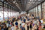 Shoppers at a market in Sydney, Australia.