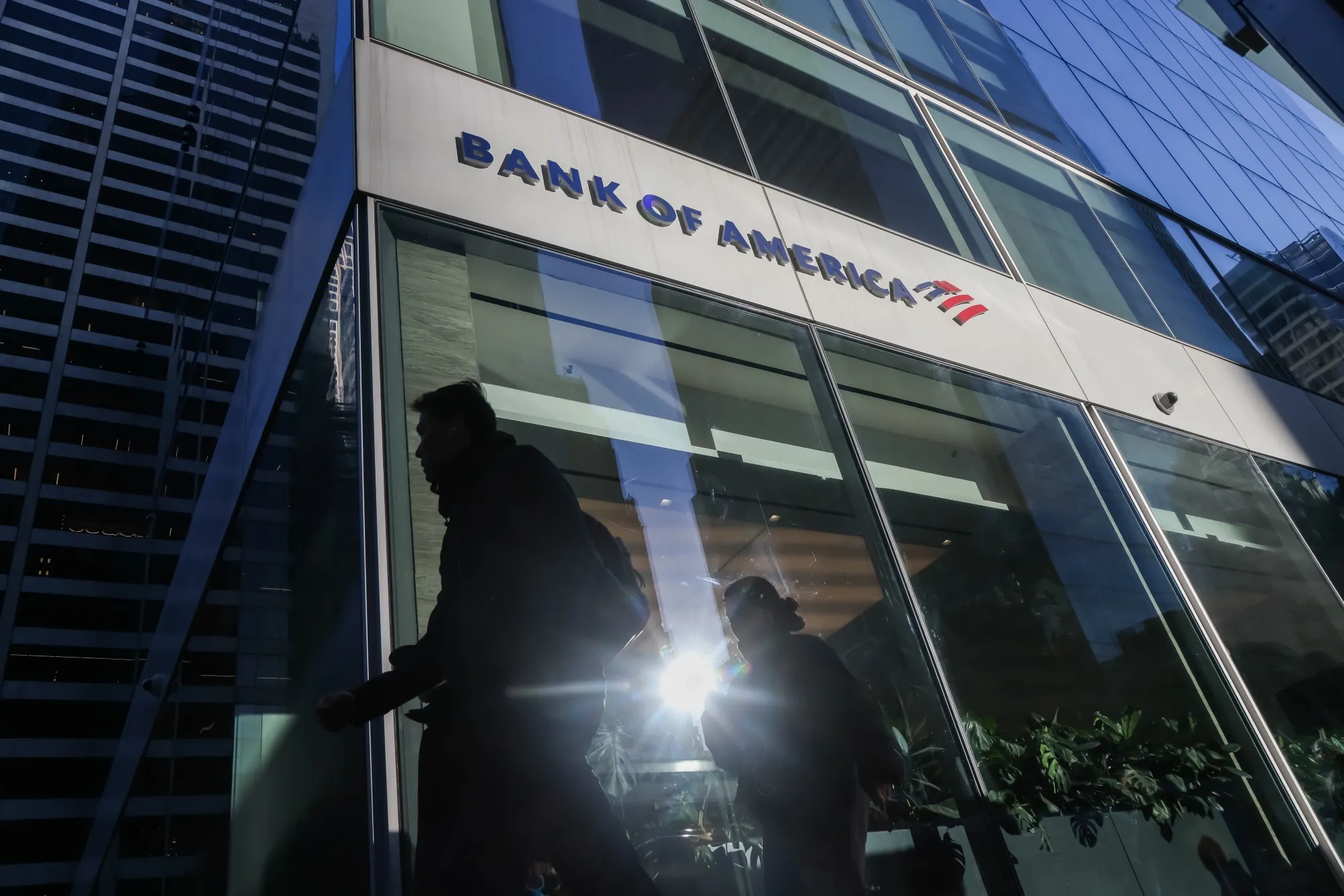 A Bank of America branch in New York.