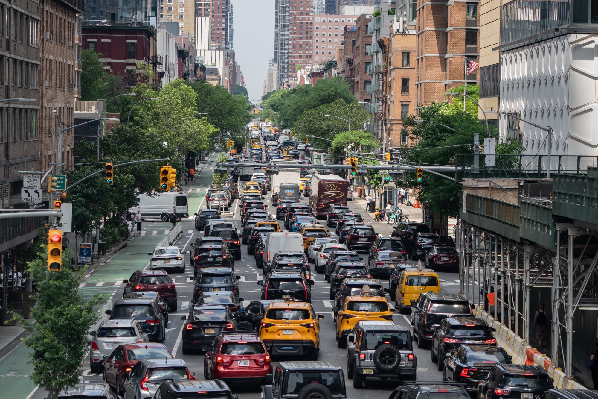 Traffic on 10th Avenue in New York, US, on Wednesday, June 5, 2024. 